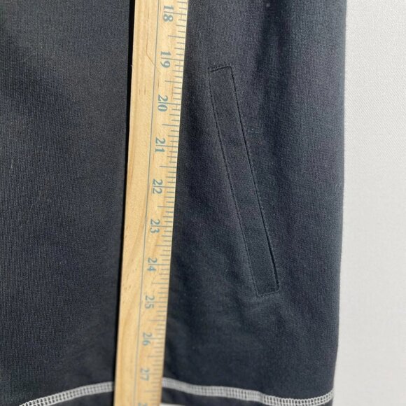 Quacker Factory Womens Black French Terry Zip Front Rhinestone Vest Size Large - Picture 6 of 6